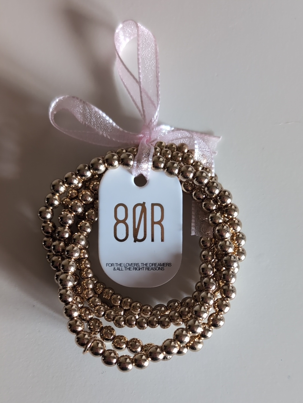 8ØR Beaded Stretch Bracelet Set